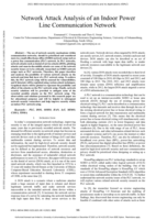 Network attack analysis of an indoor power line communication network