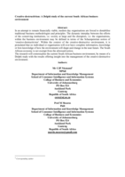 Creative-destructivism : a Delphi study of the current South African business environment