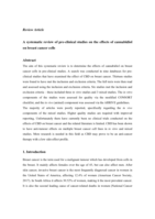 A systematic review of pre-clinical studies on the effects of cannabidiol on breast cancer cells