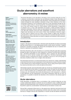 Ocular aberrations and wavefront aberrometry : a review