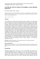 Assessing the needs of coaches in developing a coach education framework