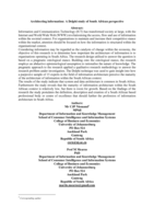 Architecting information : a Delphi study of South African perspective