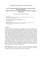 How to transform positively and constructively towards the Fourth Industrial Revolution : empirical evidence from a German technology organisation operating in South Africa