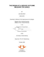 The design of a service outcome measure for SANCA