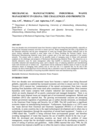 Mechanical manufacturing industrial waste management in Ghana : the challenges and prospects