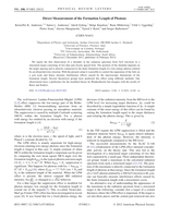 Direct measurement of the formation length of photons