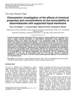 Chemometric investigation of the effects of chemical properties and concentrations on the extractability of benzimidazoles with supported liquid membrane