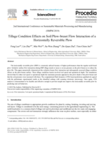 Tillage condition effects on soil/plow-breast flow interaction of a horizontally reversible plow