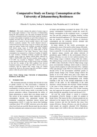 Comparative study on energy consumption at the University of Johannesburg residences