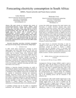 Forecasting electricity consumption in South Africa : ARMA, neural networks and neuro-fuzzy systems