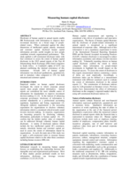 Measuring human capital disclosure