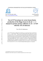 Test of CP invariance in vector-boson fusion production of the Higgs boson in the H → ττ  channel in proton–proton collisions at √s = 13TeV with the ATLAS detector