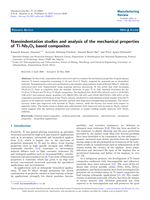 Nanoindentation studies and a alysis of the mechanical properties of Ti-Nb2O5 based composites