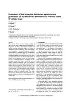 Evaluation of the impact of distributed synchronous generation on the stochastic estimation of financial costs of voltage sags