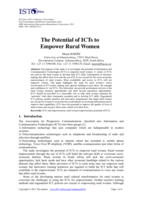 The potential of ICTs to empower rural women