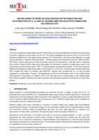 The influence of Ferro-silicon addition on the reduction and sulfurization of co, cu and Ge- bearing smelter slag with carbon and calcium Sulfate