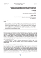 Monitoring public participation processes at local government level : with specific reference to agricultural processes in Ntcheu district