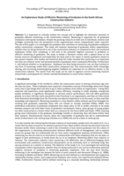 An  exploratory study of effective mentoring of graduates in the South African construction industry