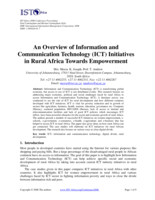 An overview of Information and Communication Technology (ICT) Initiatives in rural Africa towards empowerment