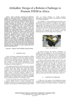 AfrikaBot : design of a robotics challenge to promote STEM in Africa