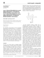 trans-Carbonylchloridobis(ferrocenyldiphenylphosphane-kP)rhodium(I) dichloromethane monosolvate and trans-carbonylchloridobis(ferrocenyldiphenylphosphane- kP)iridium(I) dichloromethane monosolvate