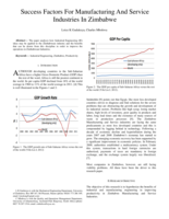Success factors for manufacturing and service industries in Zimbabwe
