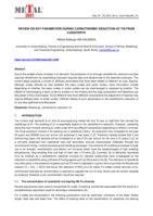 Review on key parameters during Carbothermic reduction of tin from  Cassiterite