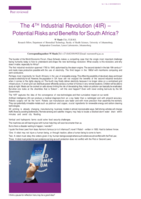 The 4th Industrial Revolution (4IR) - potential risks and benefits for South Africa