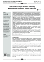 Forecast accuracy in demand planning : a fast-moving consumer goods case study