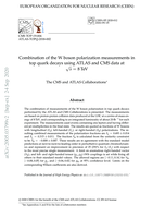 Combination of the W boson polarization measurements in top quark decays using ATLAS and CMS data at  √s = 8 TeV