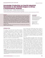 Knowledge Production on Fourth Industrial  Revolution in the ECOWAS Region in Africa :  A Scientometric Analysis