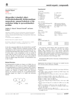 [Bis(pyridin-2-ylmethyl) ether]- trichloridorhodium(III) dichloromethane monosolvate : unusual hydrolysis of the methylene bridge in (pyrazolylmethyl)- pyridine