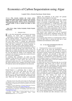 Economics of carbon sequestration using algae