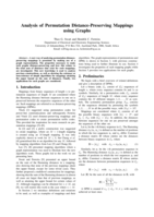 Analysis of permutation distance-preserving mappings using graphs