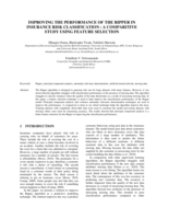 Improving the performance of the Rpper in insurance risk classification : a comparative study using feature selection