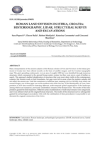Roman land division in Istria, Croatia : historiography, LiDAR, structural survey and excavations