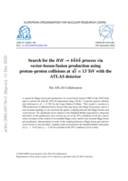 Search for the 𝑯𝑯 → 𝒃𝒃 𝒃¯ 𝒃  process via vector-boson fusion production using proton–proton collisions at √s = 13 TeV with the ATLAS detector