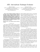 ATE : anti-malware technique evaluator