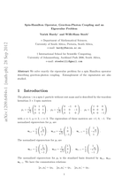 Spin-Hamilton operator, graviton-photon coupling and an eigenvalue problem