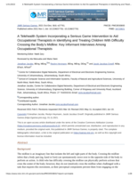 A Telehealth System Incorporating a Serious Game Intervention to Aid Occupational Therapists in Identifying and Treating Children With Difficulty Crossing the Body’s Midline : Key Informant Interviews Among Occupational Therapists