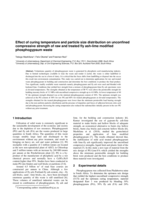 Effect of curing temperature and particle size distribution on unconfined compressive strength of raw and treated fly ash-lime modified phosphogypsum waste