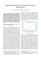 Anaerobic digestion for sustainable energy: a brief review