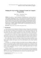 Bridging the gap : the role of mediated transfer for computer programming