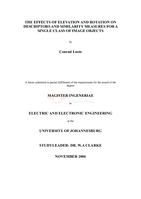 The effects of evaluation and rotation on descriptors and similarity measures for a single class of image objects