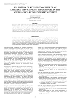 Validation of key relationships in an extended service-profit chain model in the South Africa retail industry context.
