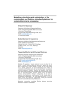 Modelling, simulation and optimization of the comminution and flotation circuits of platinum for sustainable mineral processing