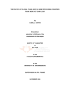 The politics of global trade: why do some developing  countries trade more yet earn less?
