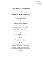 The ADM approach to numerical relativity with an implementation in spherical symmetry.