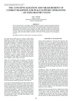 The conceptualisation and measurement of combat readiness for peace-support operations: an exploratory study.