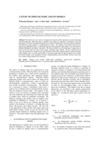 A study on impulse noise and its models
